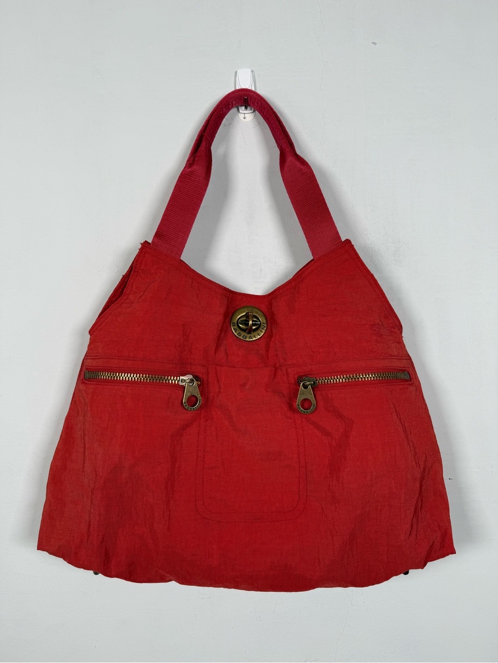 Baggallini red nylon shoulder bag
